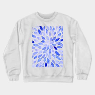 Watercolor brush strokes - blue Crewneck Sweatshirt